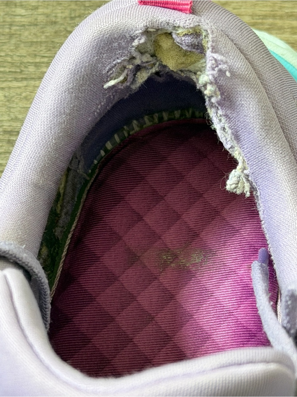 Hoka Women’s Lavender and Aqua Athletic Running Shoes - Picture 9 of 9